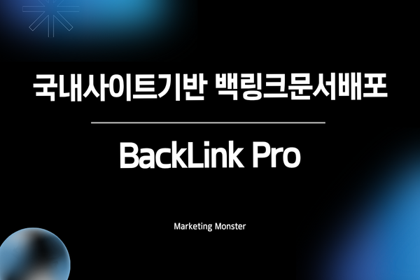 백링크 프로로 SEO 성공하기
