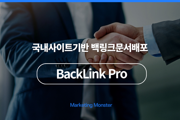 백링크 프로로 성공적인 SEO 마케팅 시작하기