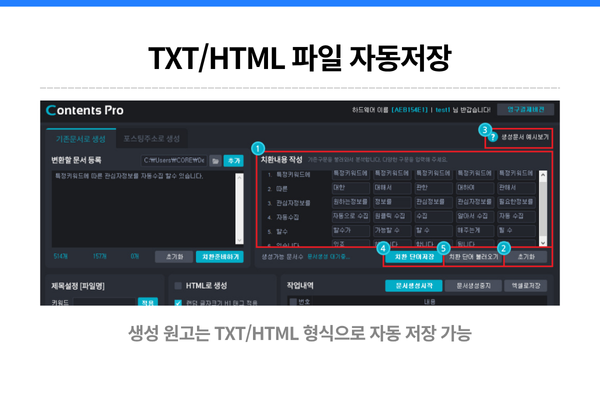 Contents Pro 활용 예시