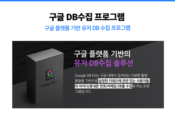 Google DBEX의 키워드 기반 DB 추출 기능