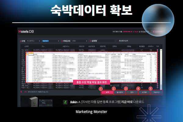 숙박업체DB Hotels DB 솔루션 이미지 3