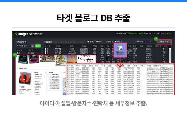 DB 추출 및 저장