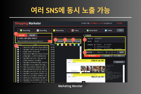 쇼핑 마케터 사용 시 효과 이미지