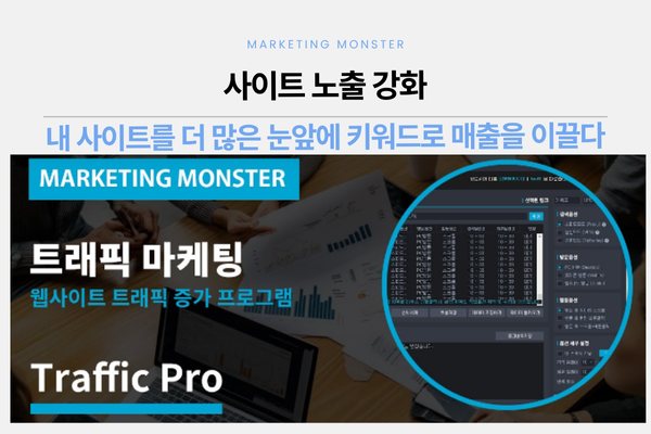 TrafficPro를 사용하며 검색 노출의 희망을 발견하는 모습