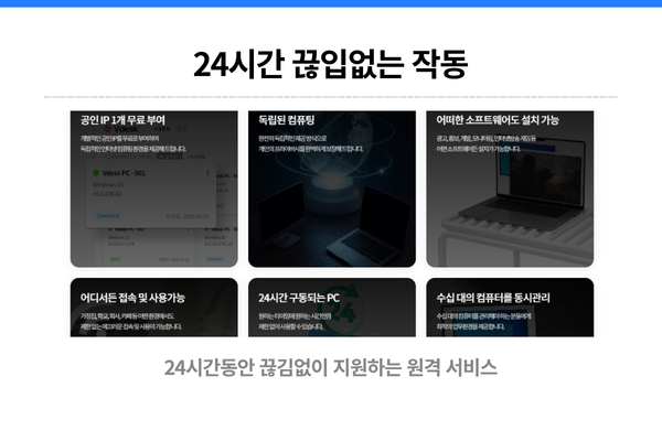 MMORPG 여러 계정 동시 실행 원격컴퓨터